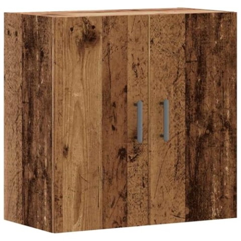 vidaXL Wandschrank Altholz-Optik 60x31x60 cm Holzwerkstoff, Schrank, Hängeschrank, wandmontierter Vitrinenschrank, Aufbewahrungsschrank