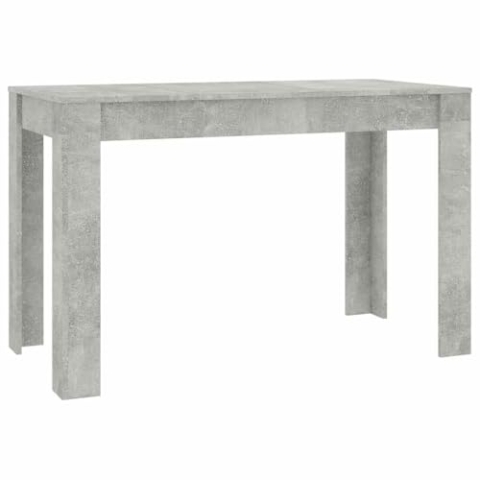 vidaXL Esstisch Minimalistischer Stil Esszimmertisch Küchentisch Tisch Speisetisch Esszimmer Küche Betongrau 120x60x76cm Holzwerkstoff