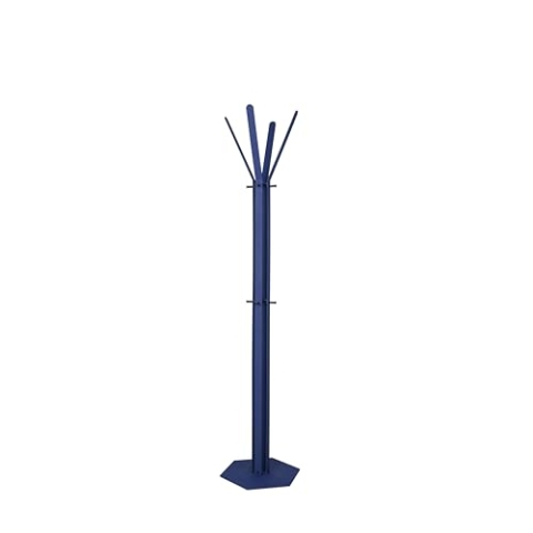 Gorillz Stack Four Garderobenständer stehend blau (175 x 40 cm) I eleganter Kleiderständer aus robustem Stahl mit 12 Garderobenhaken I Platzsparende Garderobe in schlichtem Design