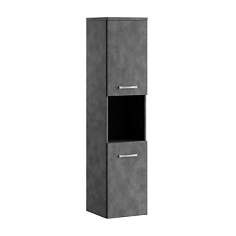 Badezimmer Schrank Montreal 131 cm Matera – Regel Schrank Hochschrank Schrank Möbel Badschrank