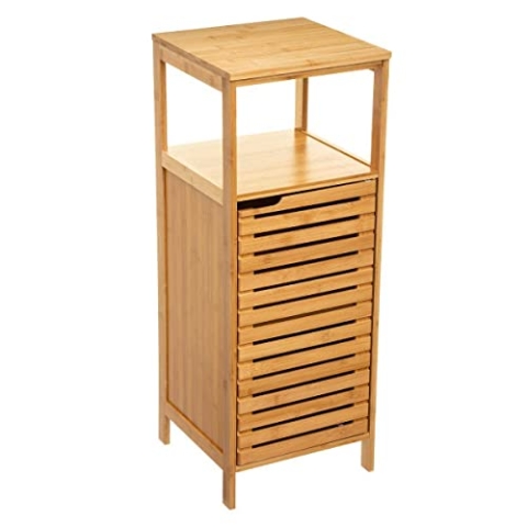 5five - säulenschrank mit 1 tür sicela Bambus