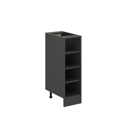 Vicco Küchenregal R-Line, offener Küchenschrank, Anthrazit, 25 cm ohne Arbeitsplatte