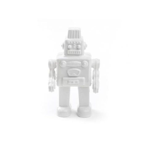Seletti Vorratsdose My Robot Kuriositäten, Porzellan, Weiß, 17,4 x 12,4 x 30 cm