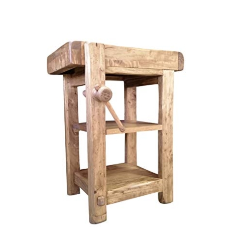 Biscottini Küchenschrank mit arbeitsplatte 82x57x64 cm Made in Italy | Arbeitstisch aus Holz massiv | Kücheninsel mit arbeitsplatte | Küchenmöbel