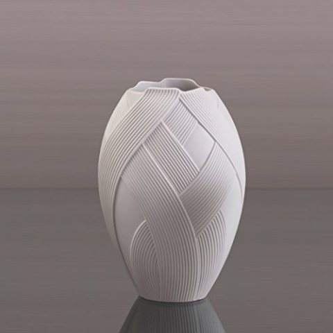 Kaiser Porzellan Vase, Weiß, 22,5cm