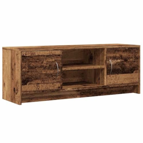 vidaXL TV-Schrank Altholz-Optik 102x30x37,5 cm Holzwerkstoff, TV-Möbel, TV-Tisch, HiFi-Schrank, TV-Ständer, Medienschrank, Beistellschrank, Sideboard