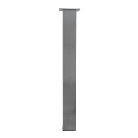 Quadratisches Tischbein aus gebürstetem Edelstahl, Silber, 80 x 80 x 720 mm