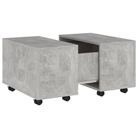 vidaXL - Couchtisch Betongrau 60x60x38 cm Spanplatte