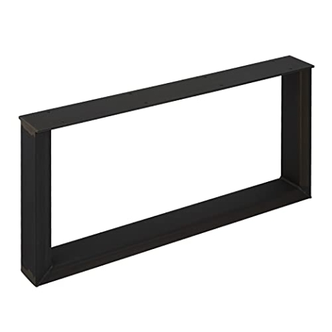 SOTECH Tischgestell TAB Stahl Used Look Profil 80 x 40 mm Höhe: 400 mm Tiefe 800 mm Tischkufen Industriedesign Tischuntergestell Tischkufe Kufengestell