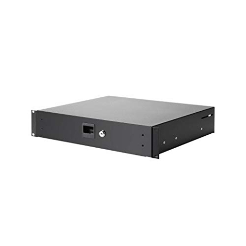 Adam Hall 19" Parts 87402 A Rackschublade 2 HE Aluminium, Schwarz