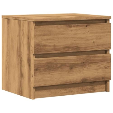 vidaXL Nachttisch Artisan-Eiche 50x40x43,5 cm Holzwerkstoff, Schrank, Beistellschrank, Nachtkonsole, Nachtschrank, Schlafzimmermöbel, Nachtkommode