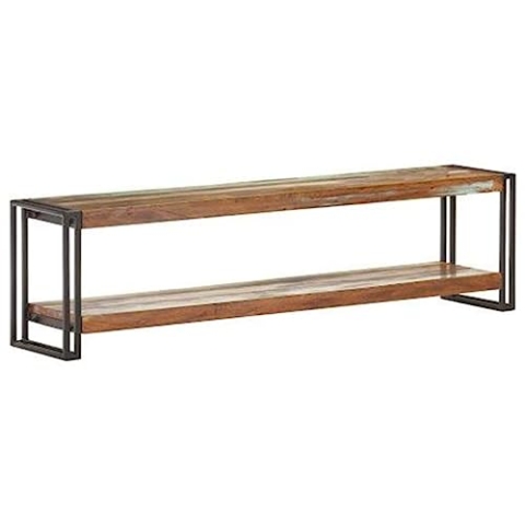 vidaXL TV Schrank Industriestil Lowboard TV Möbel Sideboard Fernsehtisch Fernsehschrank HiFi-Schrank 150x30x40cm Recyceltes Massivholz