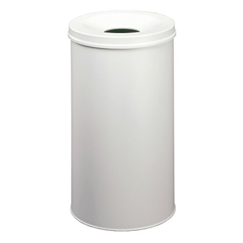 Durable Papierkorb Safe rund, selbstlöschender Deckel, 60 Liter, grau, 330710