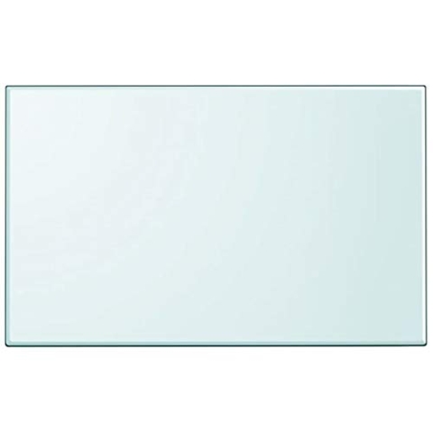 vidaXL Tischplatte aus gehärtetem Glas Tisch Glasplatte rechteckig 1000x620 mm