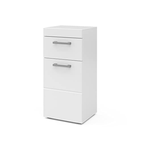 Vicco Midischrank Luna, Badmöbel, Weiß, 37 x 79 cm