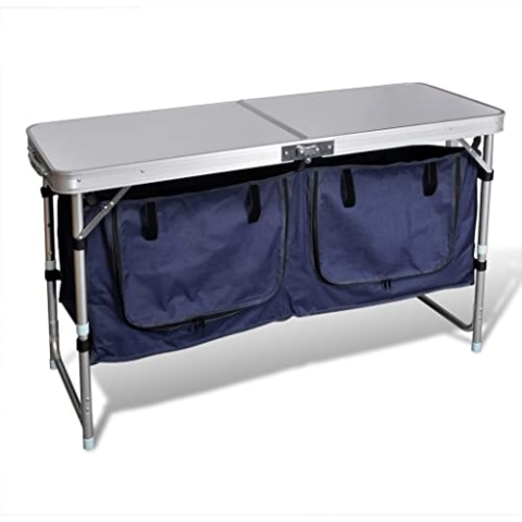 vidaXL Alu Campingschrank Camping Küche Stoffschrank Faltschrank Campingküche