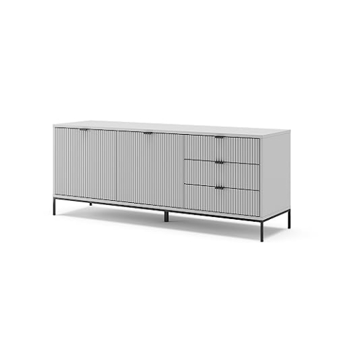 Vicco Lowboard Eliza, Fernsehtisch, Grau, 150.1 x 60 cm
