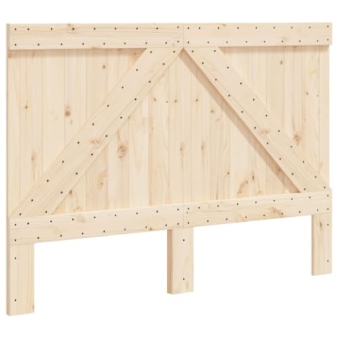vidaXL Kopfteil, Bettkopfteil mit Holzrahmen, Betthaupt für Bett Doppelbett, Holzkopfteil Bettzubehör Schlafzimmer, 140x104cm Massivholz Kiefer