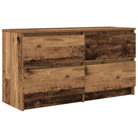 vidaXL TV-Schrank Altholz-Optik 100x35x54 cm Holzwerkstoff, TV-Möbel, TV-Board, TV-Sideboard, TV-Ständer, TV-Bank, Fernsehschrank, Fernsehtisch