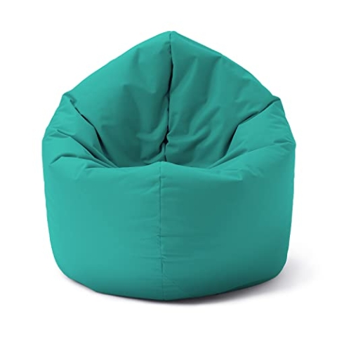 Lumaland Sitzsack Drops: runder Sitzsack (300 L) mit 2-in-1-Funktion für bequemes Sitzen & Liegen | Der Doppelagent für Relax-Momente in- & Outdoor I Mit anpassungsfähiger EPS-Füllung | Ø 120 x 75 cm