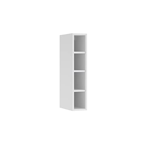 Vicco Hängeschrank Fame-Line, offener Küchenschrank, Weiß/Weiß, 15 cm