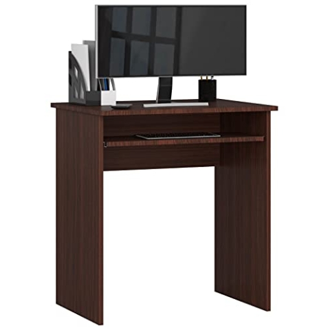 AKORD Schreibtisch Star 68 cm | | PC-Schreibtisch | Bürotisch | Office Desk | Computertisch | B68 x H74 x T51 cm | Gewicht 15,25 kg | Wenge/Wenge