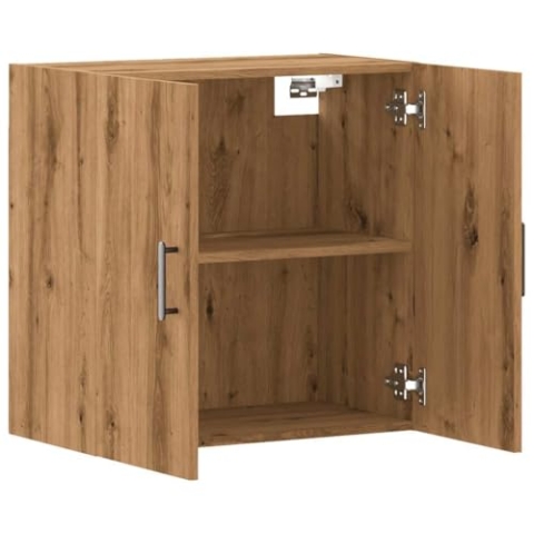 vidaXL Wandschrank Artisan-Eiche 60x31x60 cm Holzwerkstoff, Schrank, Hängeschrank, wandmontierter Vitrinenschrank, Aufbewahrungsschrank