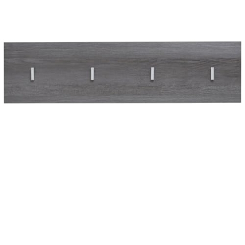 trendteam smart living - Garderobenpaneel Paneel - Garderobe - Line - Aufbaumaß (BxHxT) 80 x 21 x 2 cm - Farbe Sardegna Rauchsilber - 189844621