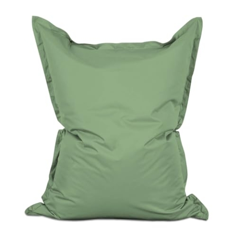 Lumaland Riesen-Sitzsack XXL 140x180 cm | Wasserfestes Indoor & Outdoor Liegekissen mit über 3 Mio. anpassungsfähigen EPS-Perlen | Bean Bag mit waschbarem Bezug [Pastel Grün]