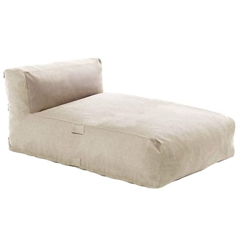 Oviala Chaiselongue für Gartenmöbel, modular, Beige – Mixi