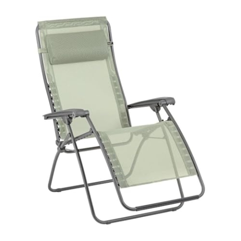 Lafuma MOBILIER - Relaxsessel Zero Gravity RSXA Clip - Klappbarer Liegestuhl für Terrasse und Garten - Strapazierfähiges Batyline®-Gewebe - Mehrpositionenliege, Komfortabel, Frankreich - Grün Moss