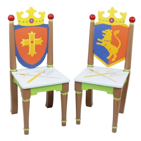 Fantasy Fields Knights and Dragons Kids Holz-Stuhl-Set Kinderzimmer TD-11837A2