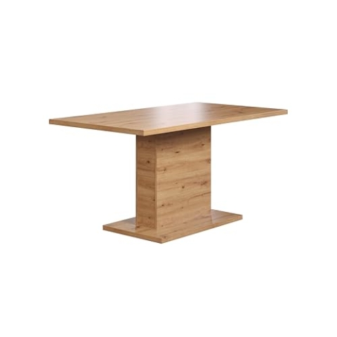 trendteam smart living - Follow - Esszimmertisch - Eiche - Säulentisch für Dein Wohnzimmer - (BxHxT) 160 x 76 x 80 cm - Wohnzimmertisch mit komfortablen Platz für bis zu 6 Personen