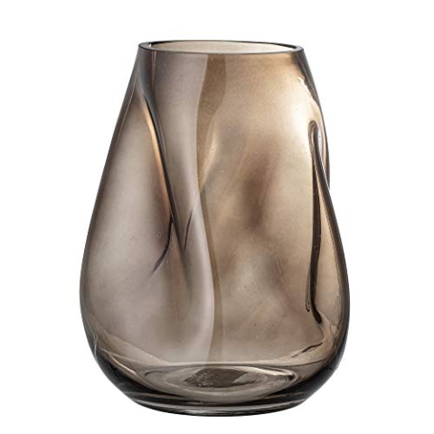 Bloomingville Vase Ingolf aus Glas in der Farbe Braun, Größe: 26x18x19 cm, 82048946