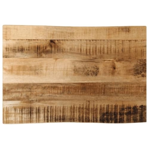 vidaXL Tischplatte, Holzplatte für Tisch Esstisch Couchtisch, Massivholzplatte Baumkante, Ersatztischplatte, 70x40x2,5cm Raues Mango Massivholz