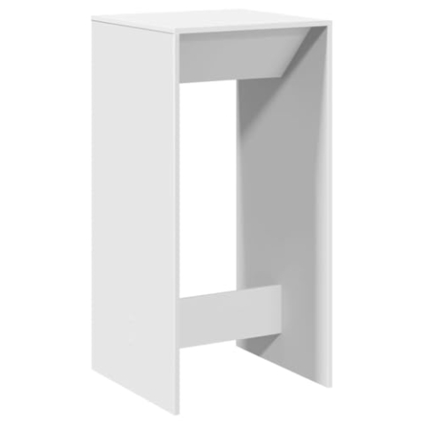 vidaXL Bartisch, Stehtisch für Küche Wohnzimmer Esszimmer, Tresentisch Küchentisch Rechteckig, Loungetisch Bistrotisch, Weiß Holzwerkstoff