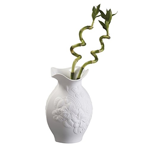 Kaiser Porzellan Vase, Weiß, 30cm