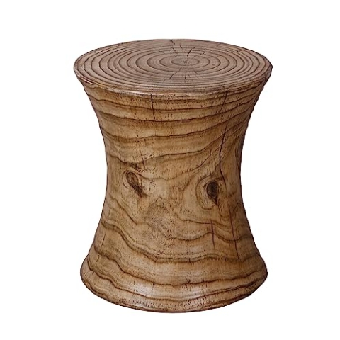 Fine Asianliving Beistelltisch Beton Holzoptik - Seika D35xH44cm