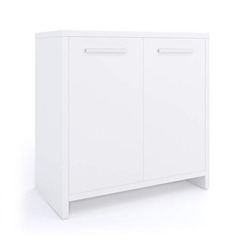 Vicco Waschbeckenunterschrank Kiko, Waschtischunterschrank, Weiß, 58 x 60 cm