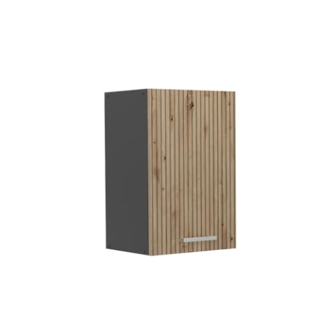 Vicco Hängeschrank R-Line, hängender Küchenschrank, Artisan-Eiche/Anthrazit, 40 cm