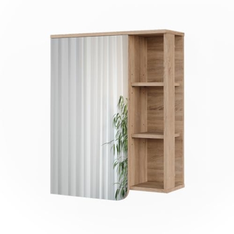 Vicco Spiegelschrank Karen, Sonoma/Anthrazit, 60 x 75 cm