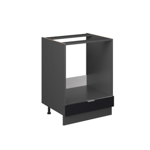 Vicco Küchenschränke Fame-Line, Schwarz gestreift, 60 cm ohne Arbeitsplatte