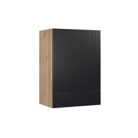 Vicco Hängeschrank Fame-Line, hängender Küchenschrank, Schwarz gestreift, 50 cm