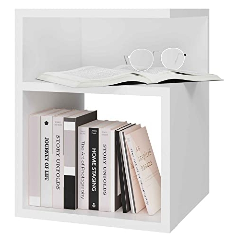 TINI Bedside Table 30x30x40 cm White