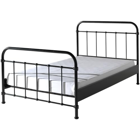 VIPACK Metallbett, Schwarz