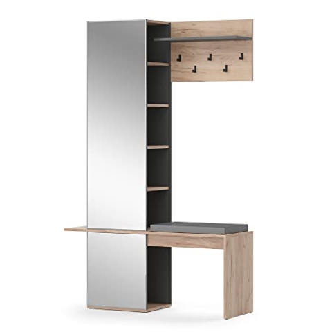 Vicco Garderobe Adeline, Flurgarderobe, Goldkraft Eiche, 120 x 190 cm