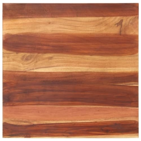 vidaXL Tischplatte Massivholzplatte Holzplatte Ersatztischplatte Holz Platte für Tisch Esstisch 15-16 mm 70x70 cm Massivholz Akazie