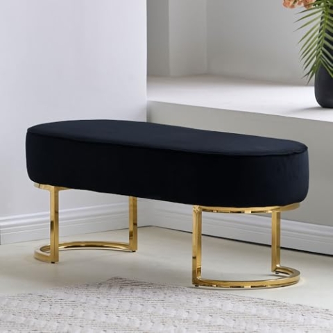 Milton & Oldbrook Samt-Bank Amadora schwarz