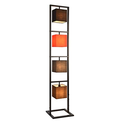 lux.pro Stehleuchte 4X E14 max. 40W 147cm Stehlampe Standleuchte Industrial-Look Metall Mehrfarbig