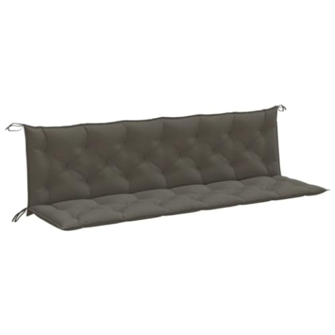 vidaXL Gartenbank-Auflagen 2 STK. Melange Dunkelgrau 200x50x7 cm Stoff